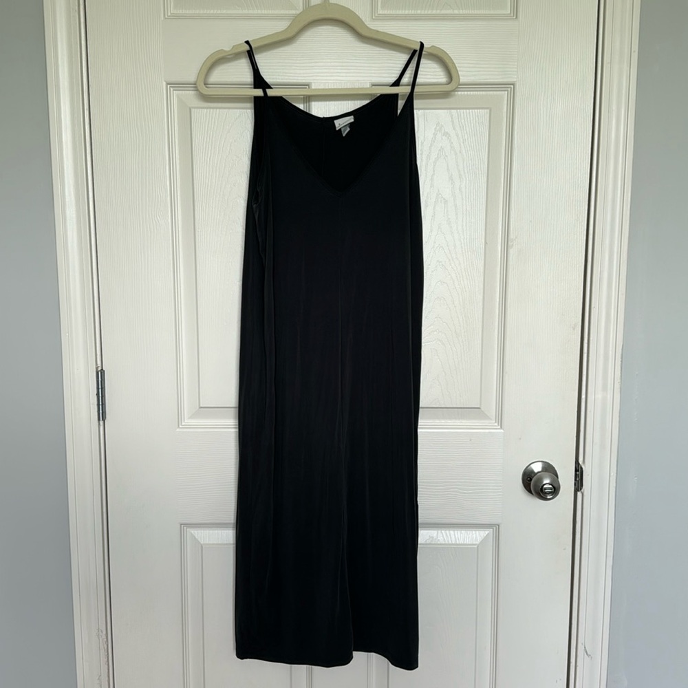 Gray/Black A New Day V Neck Tank Dress in XS